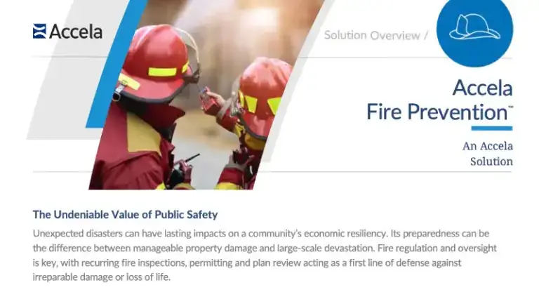 accela fire prevention solution overview