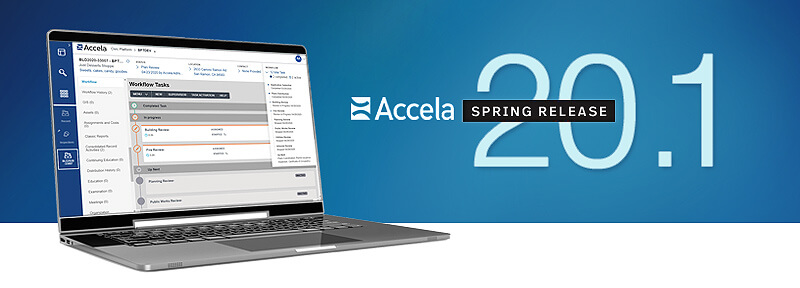 accela version 20.1 on a computer
