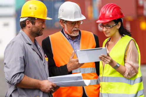 construction project workers