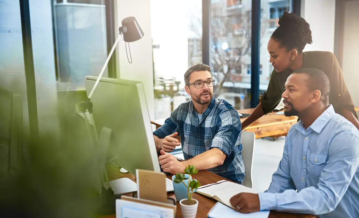 Team working in the office