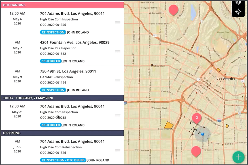 GIS software view